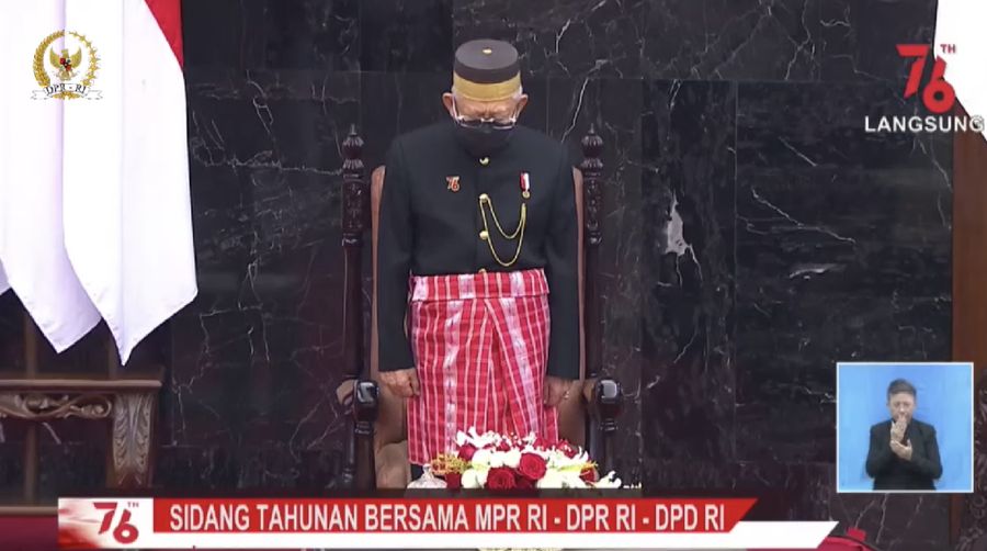Presiden Jokowi tiba dikomplek Gedung DPR/MPR/DPD RI. (Tangkapan layar youtube DPR RI)