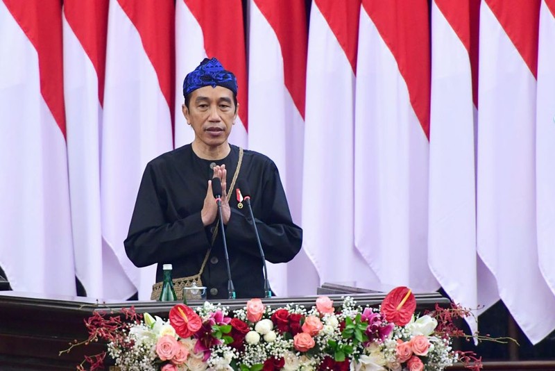 Pidato Kenegaraan Presiden RI Joko Widodo pada sidang tahunan MPR RI dan sidang bersama DPR RI-DPD RI. (Dok: Biro Pers Sekretariat Presiden)