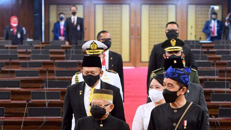 Pidato Kenegaraan Presiden RI Joko Widodo pada sidang tahunan MPR RI dan sidang bersama DPR RI-DPD RI. (Dok: Biro Pers Sekretariat Presiden)