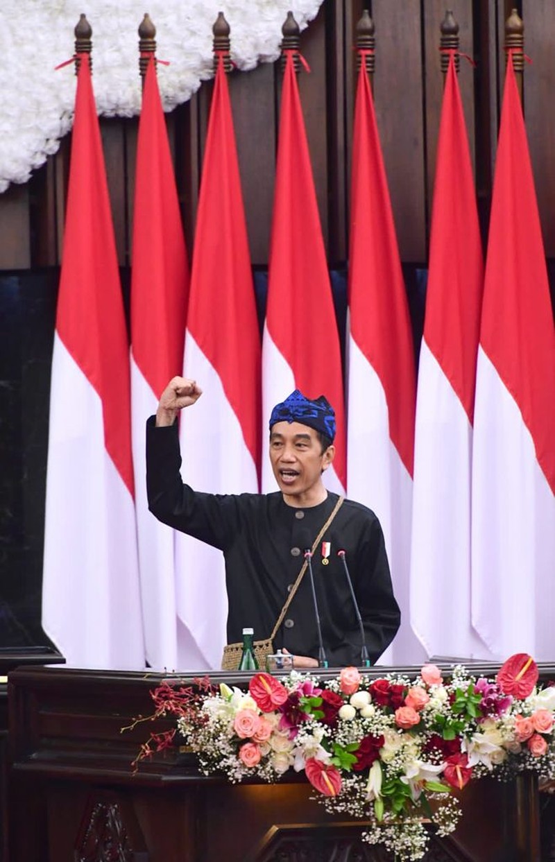 Pidato Kenegaraan Presiden RI Joko Widodo pada sidang tahunan MPR RI dan sidang bersama DPR RI-DPD RI. (Dok: Biro Pers Sekretariat Presiden)