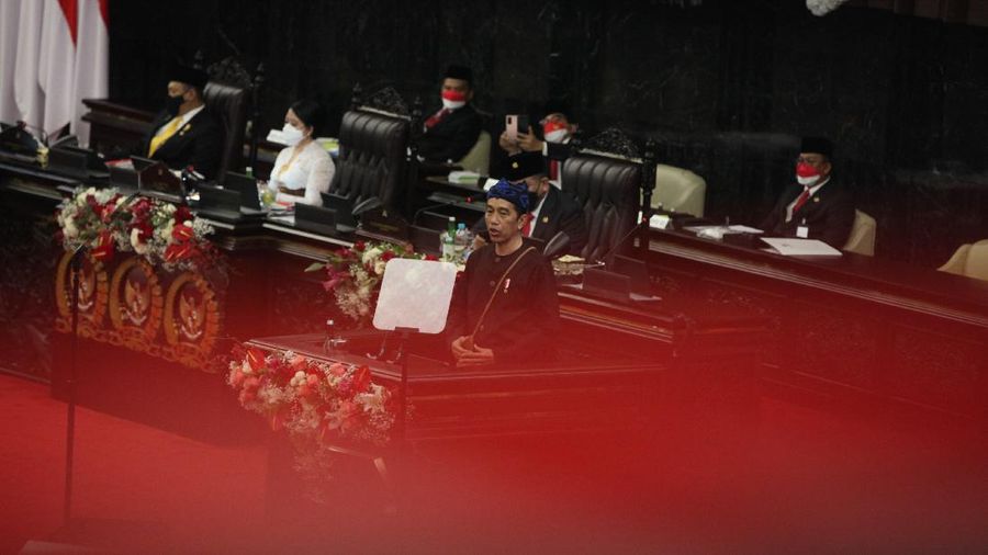 Pidato Kenegaraan Presiden RI Joko Widodo pada sidang tahunan MPR RI dan sidang bersama DPR RI-DPD RI. Ist