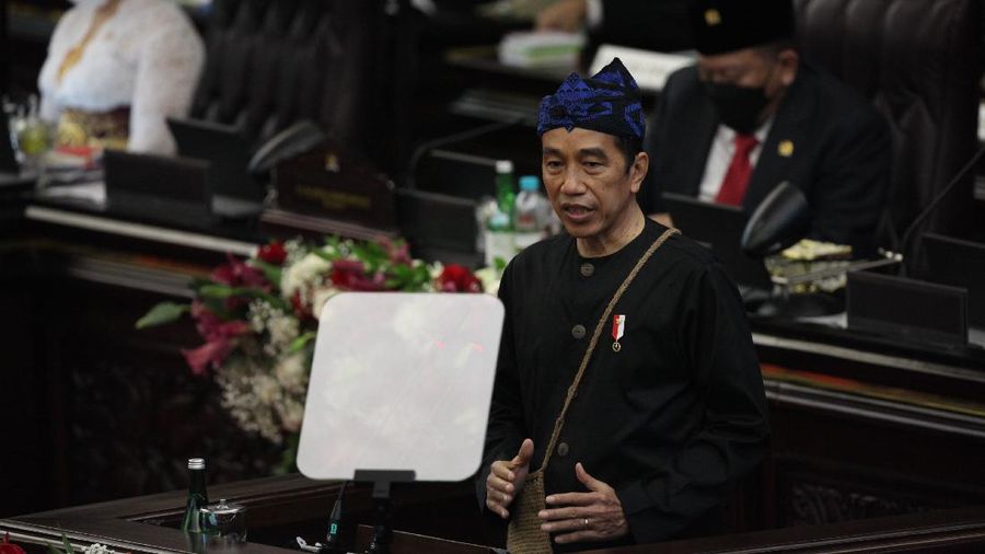 Pidato Kenegaraan Presiden RI Joko Widodo pada sidang tahunan MPR RI dan sidang bersama DPR RI-DPD RI. Ist