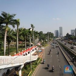 Penampakan Depan Gedung MPR/DPR Saat Pidato Kenegaraan Jokowi