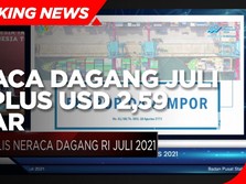 BPS: Neraca Dagang Juli 2021 Surplus USD 2,59 Miliar
