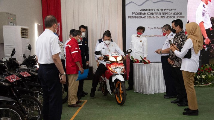 Kementerian ESDM konversi motor berbasis BBM jadi motor listrik. (Dok: Kementerian ESDM) Kementerian ESDM konversi motor berbasis BBM jadi motor listrik. (Dok: Kementerian ESDM)