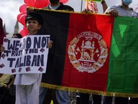 Potret Demo Anti-Taliban di Inggris, Serukan Free Afghanistan