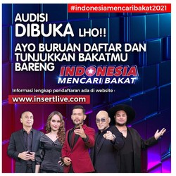Audisi Indonesia Mencari Bakat 2021 Resmi Dibuka!