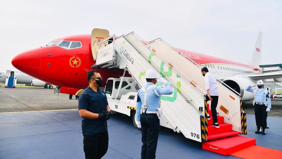 Presiden Joko Widodo Melakukan Kunjungan Kerja ke Jawa Timur. (Biro Pers Sekretariat Presiden/Laily Rachev)