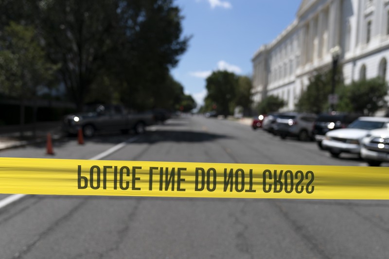 Pengamanan digedung Capitol, Amerika Serikat. (AP/Jose Luis Magana) Pengamanan digedung Capitol, Amerika Serikat. (AP/Jose Luis Magana)