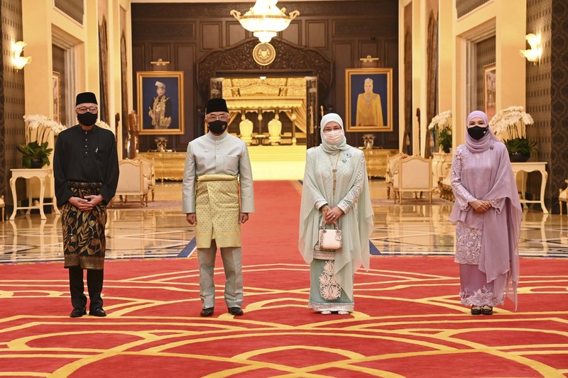 Pelantikan PM Malaysia Ismail Sabri Yaakob. Khirul Nizam Zanil/Malaysia’s Department of Information via AP)