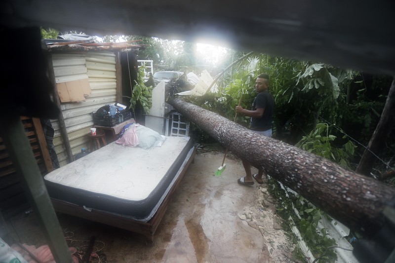 Badai Grace terjang Meksiko. (AP/Felix Marquez)