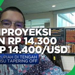 Isu Tapering, Rupiah Diproyeksi Dikisaran Rp 14.300-14.400/US