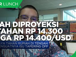 Isu Tapering, Rupiah Diproyeksi Dikisaran Rp 14.300-14.400/US
