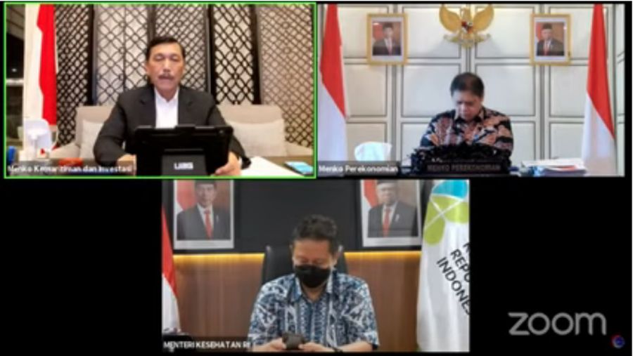 Konferensi Pers Evaluasi dan Penerapan PPKM/ Youtube : PerekonomianRI