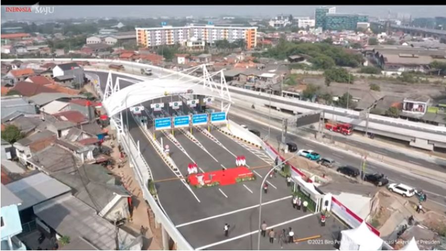 LIVE: Peresmian Jalan Tol Enam Ruas Jalan Tol dalam Kota Jakarta, Segmen Kelapa Gading-Pulo Gebang/ Youtube : Sekertaris Presiden