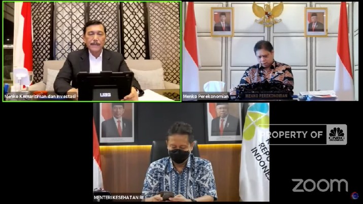 Penjelasan Luhut Soal Penurunan Level PPKM Jabodabek Hingga Surabaya(CNBC Indonesia TV)