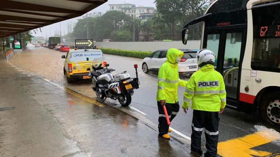 Banjir Singapura (Facebook/PUB, Singapore's National Water Agency via CNA)