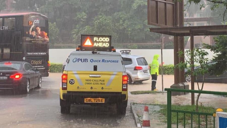 Banjir Singapura (Facebook/PUB, Singapore's National Water Agency via CNA)