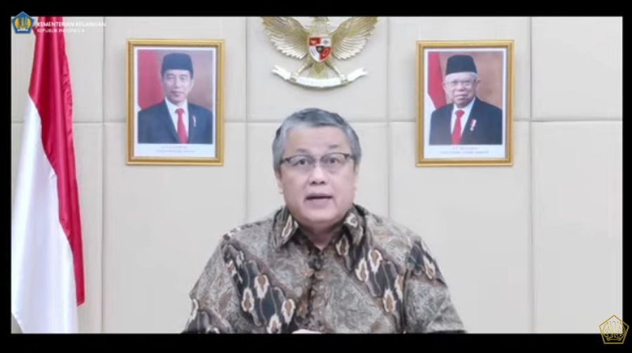 Gubernur Bank Indonesia Perry Warjiyo Saat Konfrensi Pers Mengenai Pemerintah & Bank Indonesia Perkuat Kerja Sama dlm Pembiayaan Sektor Kesehatan & Kemanusiaan (Tangkapan Layar Youtube Kemenkeu RI)