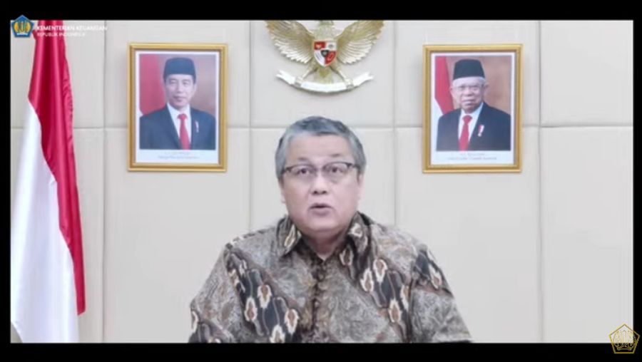 Gubernur Bank Indonesia Perry Warjiyo Saat Konfrensi Pers Mengenai Pemerintah & Bank Indonesia Perkuat Kerja Sama dlm Pembiayaan Sektor Kesehatan & Kemanusiaan (Tangkapan Layar Youtube Kemenkeu RI)