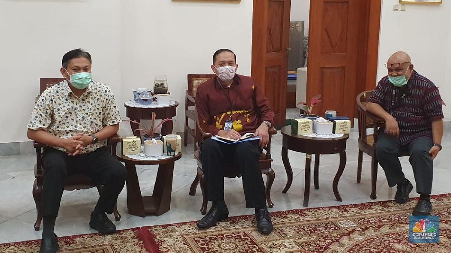 Suasana media briefing JaKreatiFest di Kantor Perwakilan BI Provinsi DKI Jakarta, Selasa (24/8/2021).