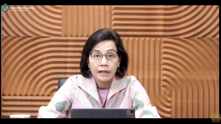 Menteri Keuangan Sri Mulyani Saat Konfrensi Pers Mengenai Pemerintah & Bank Indonesia Perkuat Kerja Sama dlm Pembiayaan Sektor Kesehatan & Kemanusiaan (Tangkapan Layar Youtube Kemenkeu RI) Menteri Keuangan Sri Mulyani Saat Konfrensi Pers Mengenai Pemerintah & Bank Indonesia Perkuat Kerja Sama dlm Pembiayaan Sektor Kesehatan & Kemanusiaan (Tangkapan Layar Youtube Kemenkeu RI)