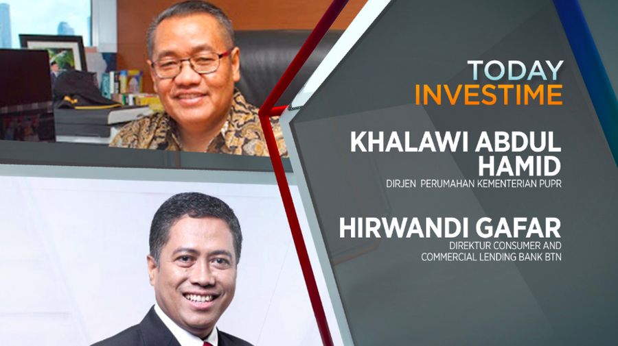 Khalawi Abdul Hamid, Dirjen Penyediaan Perumahan Kementerian PUPR dan Hirwandi Gafar, Direktur Consumer and Commercial Lending Bank BTN.