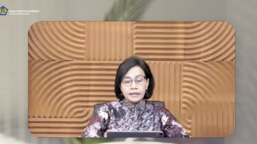 Menteri Keuangan Sri Mulyani saat Konferensi Pers APBN KITA Edisi Agustus 2021. (Tangkapan Layar Youtube/Menteri Keuangan)