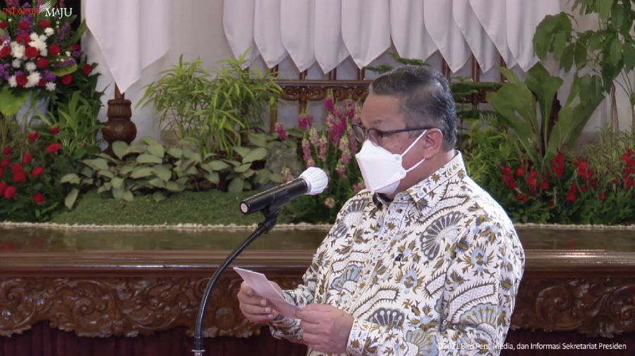 Peresmian Pembukaan Rakornas Pengendalian Inflasi Tahun 2021, Istana Negara, 25 Agustus 2021