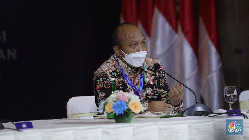 Presiden RI Jokowi di acara Sarasehan 100 Ekonom (CNBC Indonesia/Tri Susilo)
