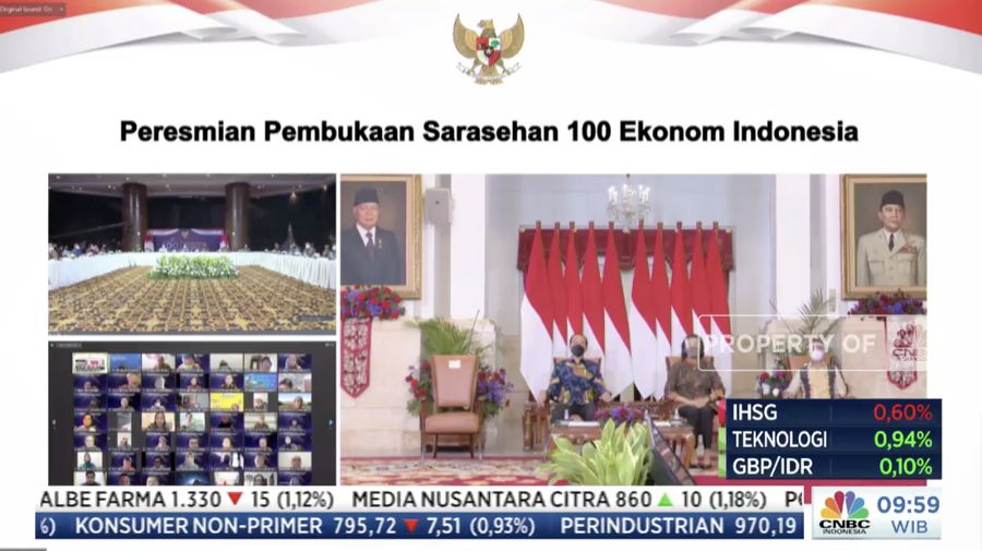 Sarasehan Virtual 100 Ekonom 2021