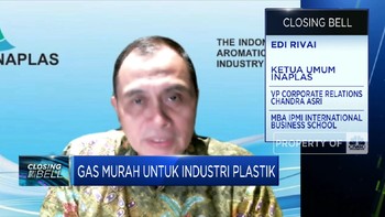 Gas Murah, Utilitas Industri Kimia dan Plastik Naik Jadi 95%