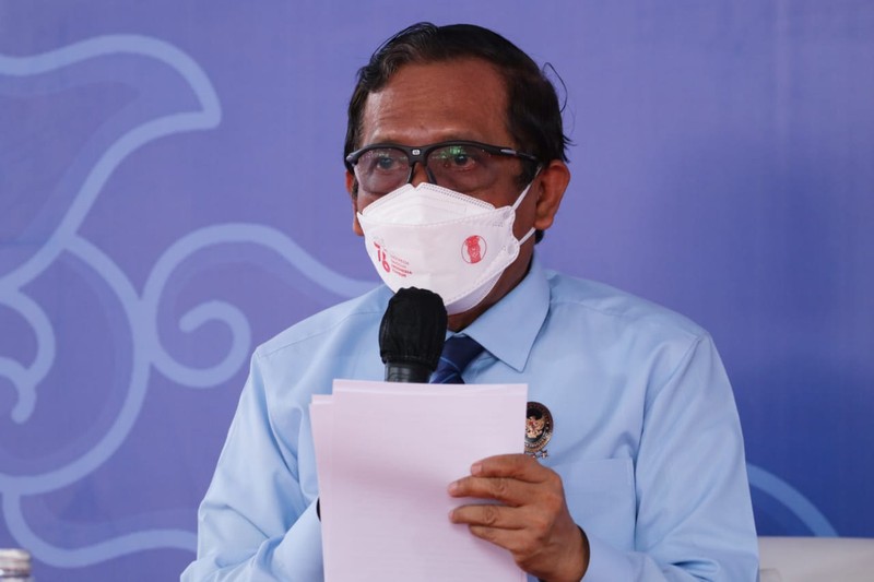 Menko Polhkam Mahfud MD dan Menteri Keuangan Sri Mulyani di acara Seremoni Penguasaan Aset Eks BLBI oleh Satgas BLBI (Dokumentasi Kemenko Polhukam)