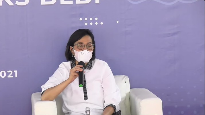 Menteri Keuangan Sri Mulyani di acara Penguasaan Aset Eks BLBI oleh Satgas BLBI (Tangkapan Layar Youtube Kemenkeu RI) Menteri Keuangan Sri Mulyani di acara Penguasaan Aset Eks BLBI oleh Satgas BLBI (Tangkapan Layar Youtube Kemenkeu RI)