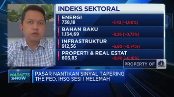Nantikan Sinyal Tapering, IHSG Sesi I Melemah