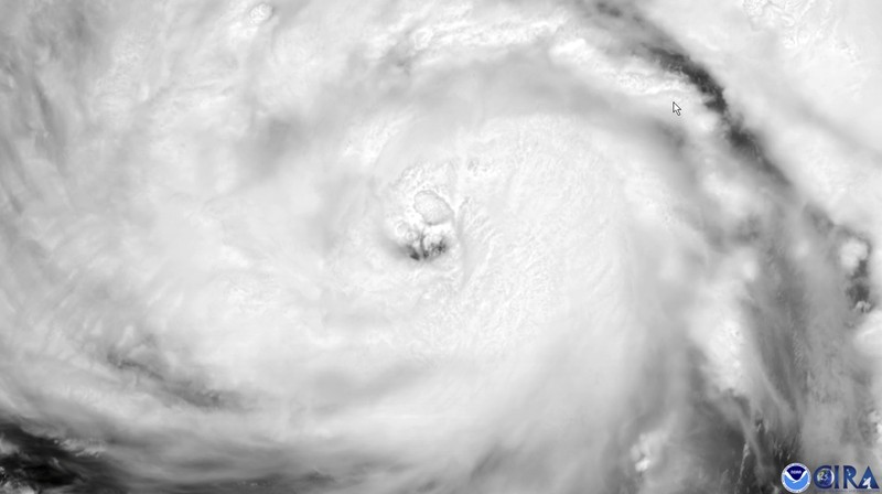 Citra satelit menunjukkan pemandangan Badai Ida, Sabtu, 28 Agustus 2021. (NOAA via AP) This satellite image provided by NOAA shows a view of Hurricane Ida, Saturday, Aug. 28, 2021. Forecasters warned residents along the northern Gulf of Mexico coast to rush preparations Saturday ahead of an intensifying Hurricane Ida, which is expected to bring winds as high as 130 mph (209 kph), life-threatening storm surge and flooding rain when it slams ashore in Louisiana on Sunday. (NOAA via AP)