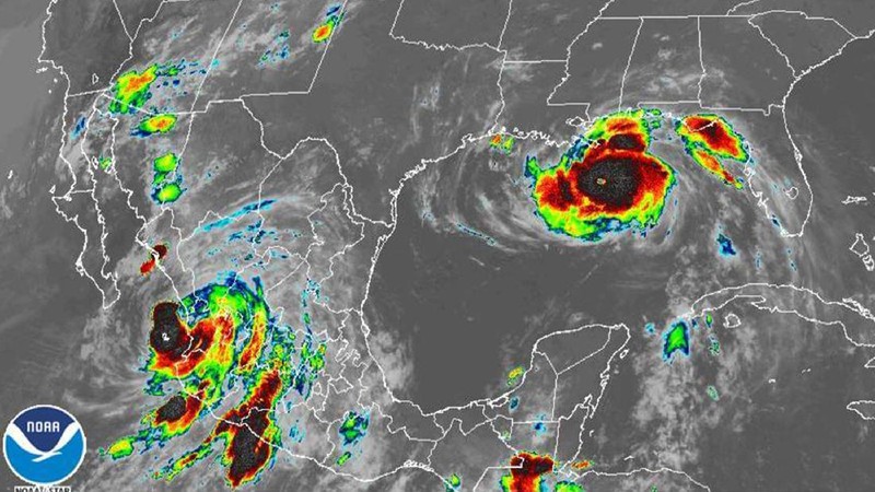 This satellite image provided by NOAA shows a view of Hurricane Ida, Saturday, Aug. 28, 2021. Forecasters warned residents along the northern Gulf of Mexico coast to rush preparations Saturday ahead of an intensifying Hurricane Ida, which is expected to bring winds as high as 130 mph (209 kph), life-threatening storm surge and flooding rain when it slams ashore in Louisiana on Sunday. (NOAA via AP)