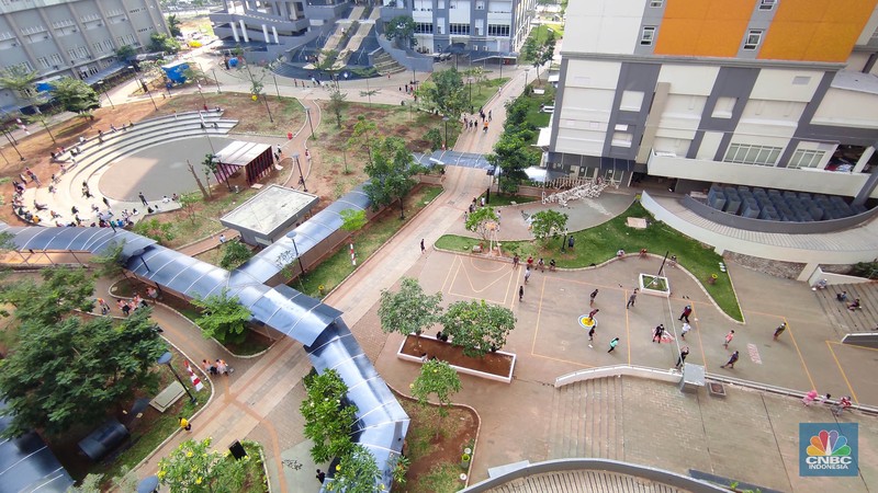 Suasana Aktivitas di RSDC Wisma Atlet, Kemayoran Suasana Aktivitas di RSDC Wisma Atlet, Kemayoran. (CNBC Indonesia/ Andrean Kristianto)