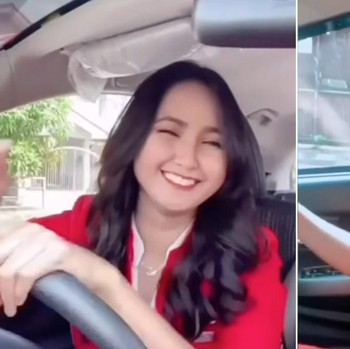 Wuih, Intip Penampakan Pramugari AirAsia Jadi Driver Ojol
