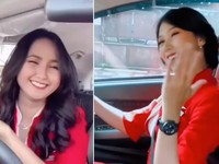 Wuih, Intip Penampakan Pramugari AirAsia Jadi Driver Ojol