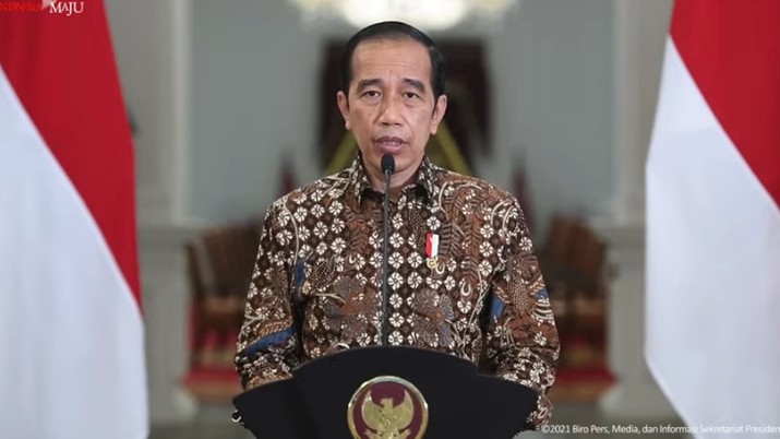 Pernyataan Presiden Joko Widodo tentang Perkembangan PPKM Terkini, Istana Merdeka. (Tangkapan Layar Youtube Sekretariat Presiden) Pernyataan Presiden Joko Widodo tentang Perkembangan PPKM Terkini, Istana Merdeka. (Tangkapan Layar Youtube Sekretariat Presiden)