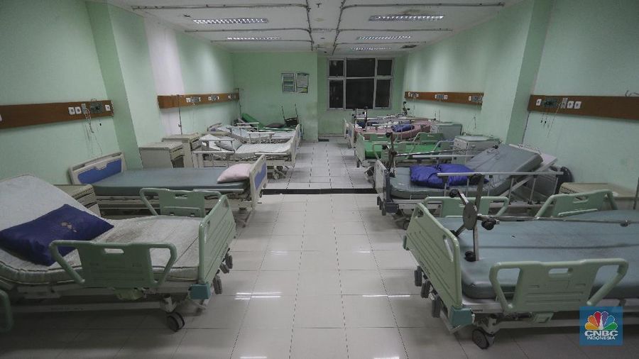 Suasana Ruang Perawatan Covid-19 di RSUD Koja