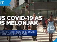 Kasus Covid-19 di AS Melonjak Hingga 50%