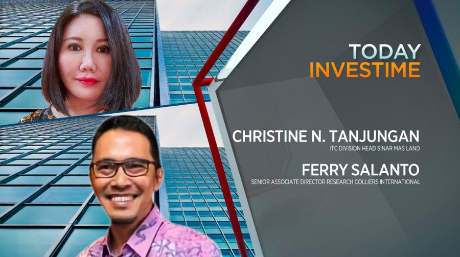 ITC Division Head Sinar Mas Land  Christine N. Tanjungan dan Ferry Salanto, Senior Assocate Director Research Colliers International