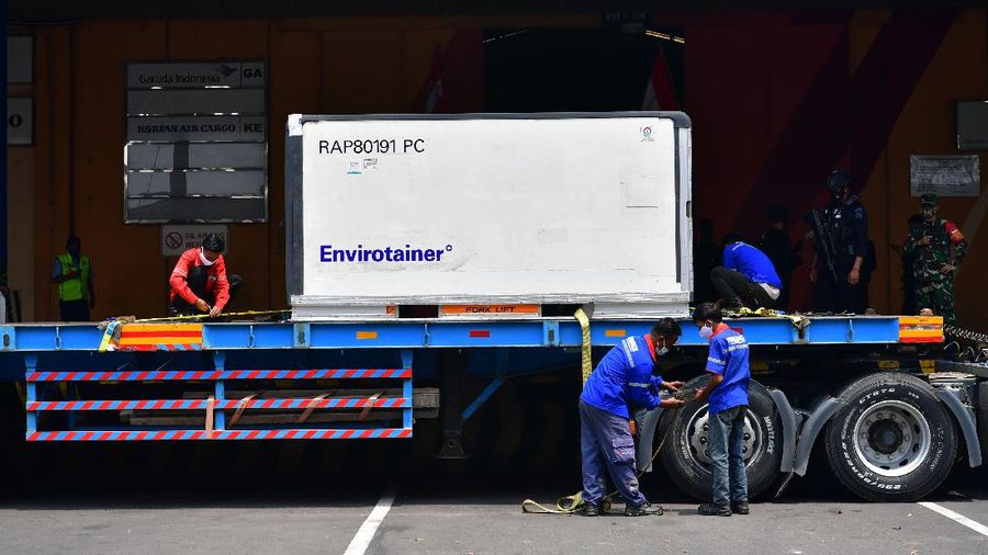 Kedatangan tahap Ke-46 Vaksin AstraZeneca (Dok. Kominfo)