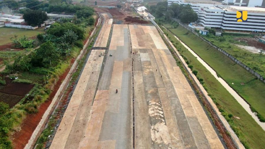 Pembangunan Jalan Tol Serpong – Balaraja. (Dok. Kementerian PUPR)