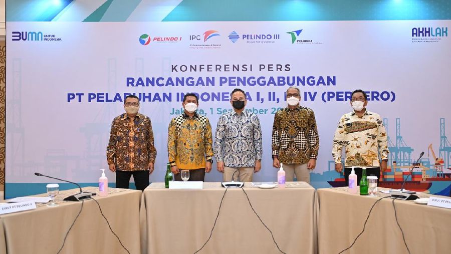 Rancangan Penggabungan PT. Pelabuhan Indonesia I,II,II, IV (Persero). (Dok. Kemeterian BUMN)