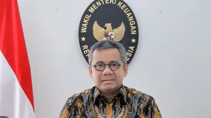Wakil Menteri Keuangan Suahasil Nazara dalam acara IPA Convex 2021. Wakil Menteri Keuangan Suahasil Nazara dalam acara IPA Convex 2021. (Tangkapan Layar Youtube Indonesian Petroleum Association)