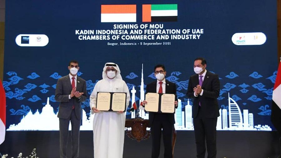 Kamar Dagang dan Industri (Kadin) Indonesia dan Federation of United Arab Emirates (UAE) mengadakan Indonesia-UAE Business Forum di Bogor, Jawa Barat pada Kamis (2/9/2021). (Dok. Kadin)