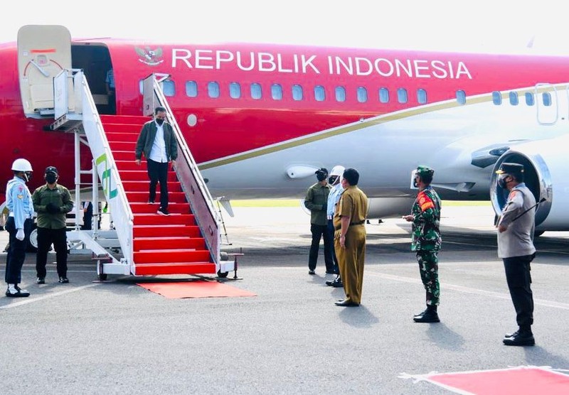 Presiden Joko Widodo Melakukan Kunjungan Kerja di Lampung Presiden Joko Widodo Melakukan Kunjungan Kerja di Lampung (Biro Pers Sekretariat Presiden?Lukas)